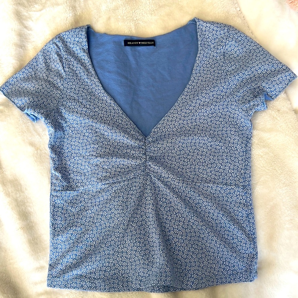 Gina floral brandy top